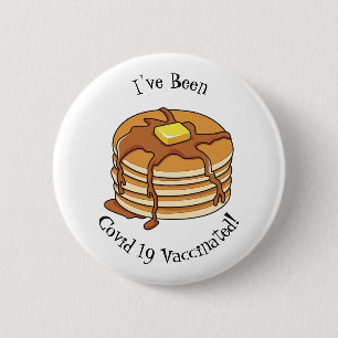 Badge Rond 5 Cm Illustration de dessin animé de Pancake