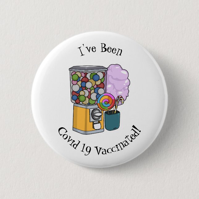 Badge Rond 5 Cm Illustration de dessin de bonbon (Devant)