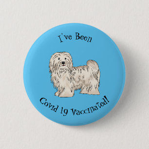Badge Rond 5 Cm Illustration de dessin de chien de Havan