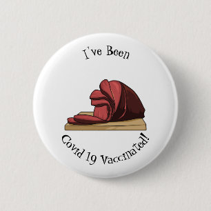Badge Rond 5 Cm Illustration de jambon