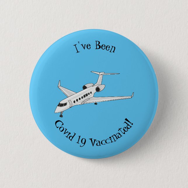 Badge Rond 5 Cm Illustration de jet privé (Devant)