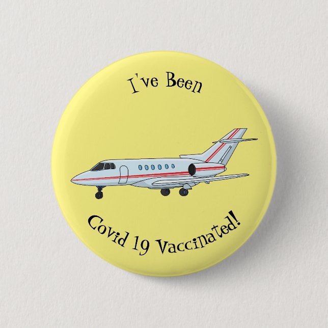 Badge Rond 5 Cm Illustration de jet privé (Devant)