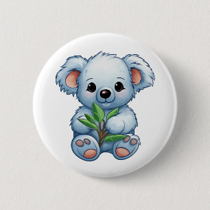 Badge Rond 5 Cm Illustration de koala du dessin animé