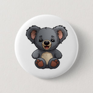 Badge Rond 5 Cm Illustration de koala du dessin animé