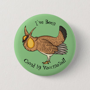 Badge Rond 5 Cm Illustration de la bande dessinée de poulet de pra
