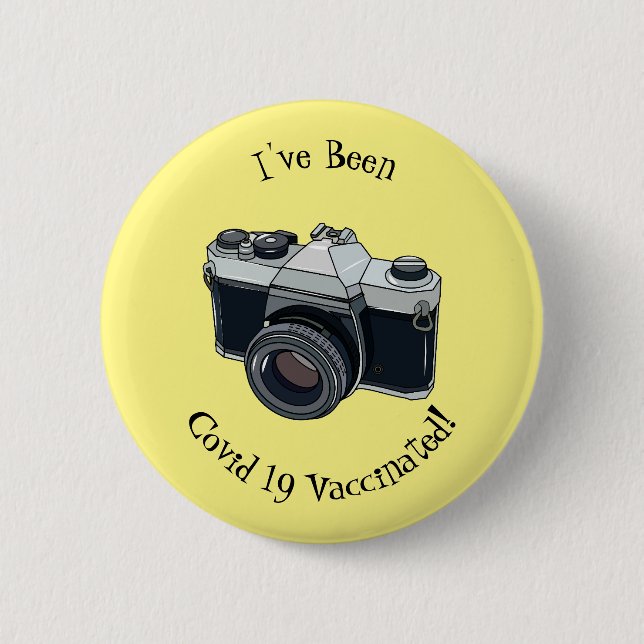 Badge Rond 5 Cm Illustration de la caméra (Devant)