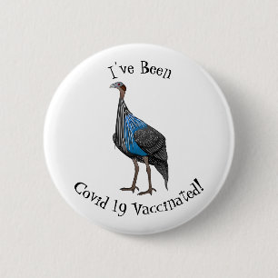 Badge Rond 5 Cm Illustration de la caricature de la vautour
