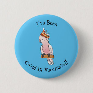 Badge Rond 5 Cm Illustration de la caricature de l'oiseau de cobay