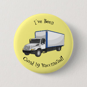 Badge Rond 5 Cm Illustration de la caricature du camion-boîte