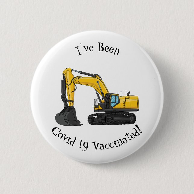 Badge Rond 5 Cm Illustration de la pelle Crawler (Devant)