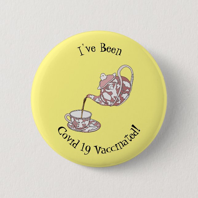 Badge Rond 5 Cm Illustration de la série Teacup (Devant)