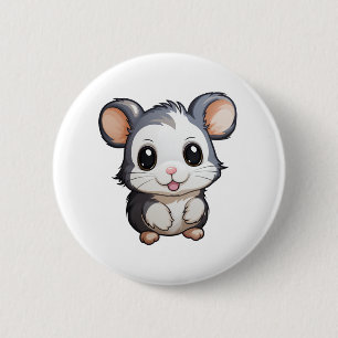 Badge Rond 5 Cm Illustration de la souris de dessin