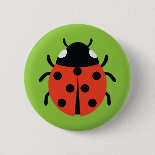 Badge Rond 5 Cm Illustration de Ladybug
