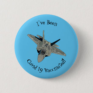 Badge Rond 5 Cm Illustration de l'avion de chasse
