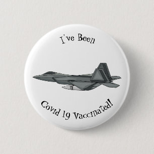 Badge Rond 5 Cm Illustration de l'avion de chasse