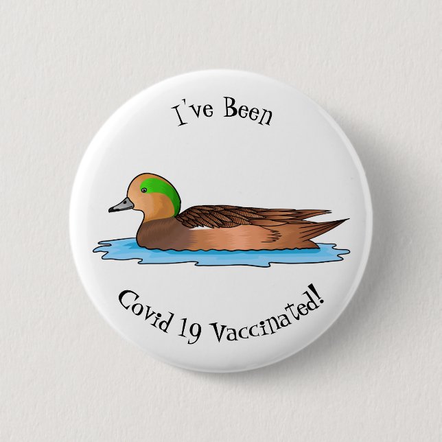 Badge Rond 5 Cm Illustration de l'esturgeon américain (Devant)