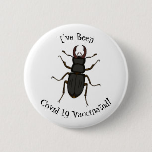 Badge Rond 5 Cm Illustration de l'insecte du dendroctone du pin