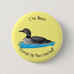 Badge Rond 5 Cm Illustration de Loon bird