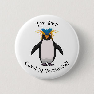 Badge Rond 5 Cm Illustration de mignon macaroni pingouin