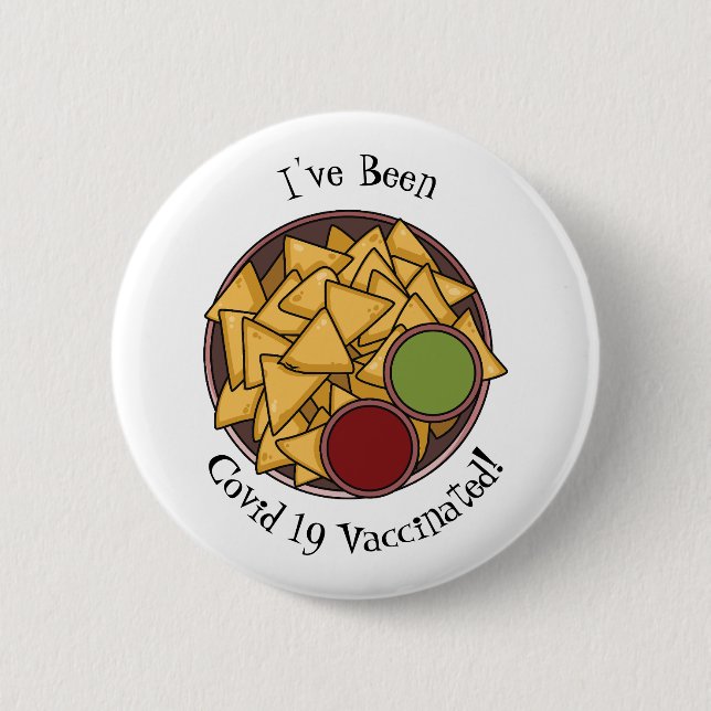 Badge Rond 5 Cm Illustration de Nachos (Devant)