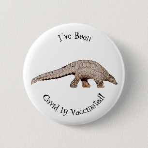 Badge Rond 5 Cm Illustration de Pangolin