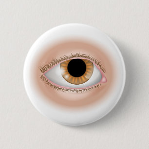 Badge Rond 5 Cm Illustration de partie du corps d'oeil