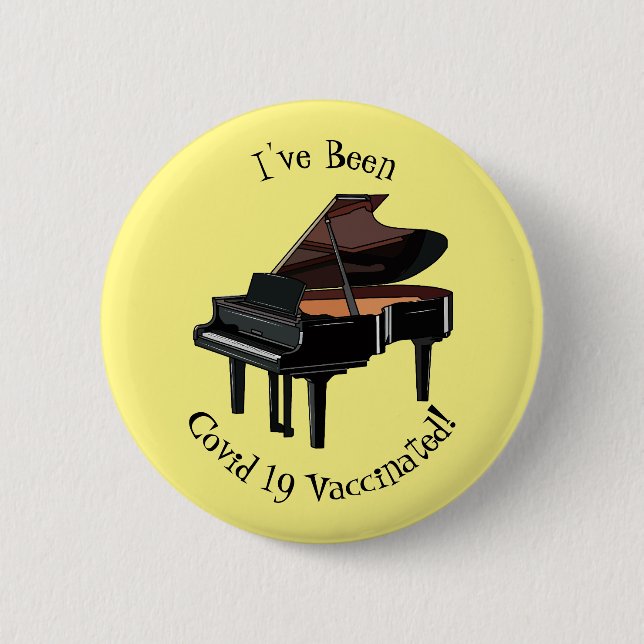 Badge Rond 5 Cm Illustration de piano (Devant)