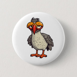 Badge Rond 5 Cm Illustration de poulet de dessin animé