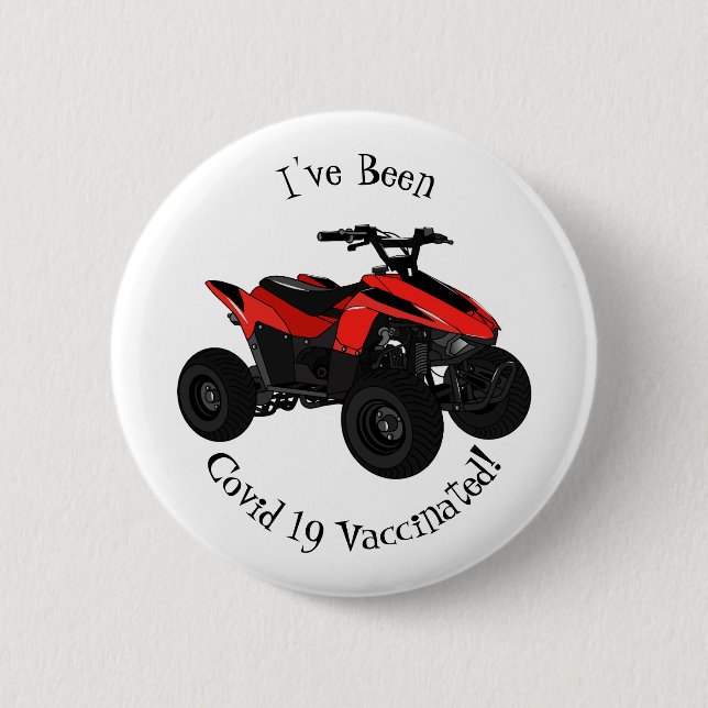 Badge Rond 5 Cm Illustration de Quad bike atv (Devant)