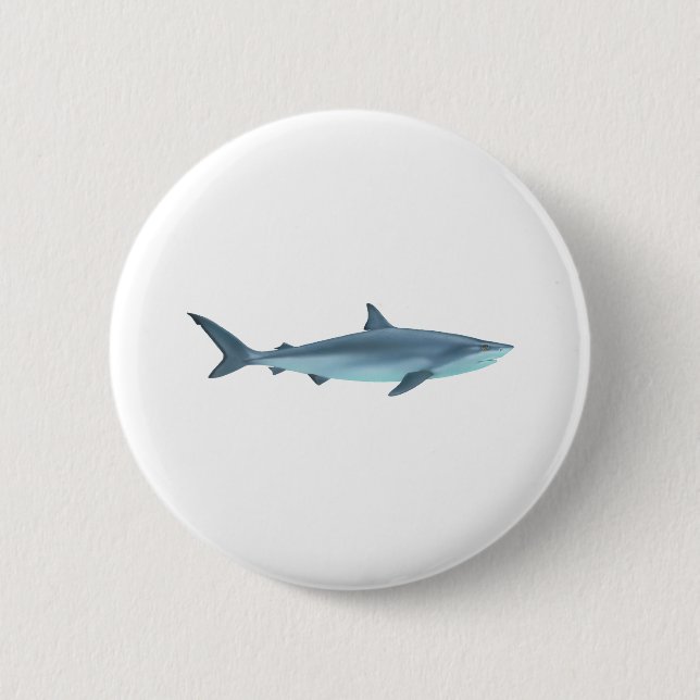 Badge Rond 5 Cm Illustration de requin (Devant)