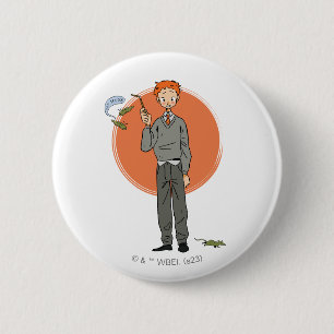 Badge Rond 5 Cm Illustration de Ron Weasley "Eat Slugs"