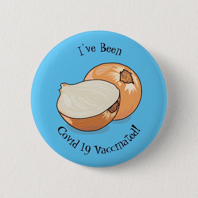 Badge Rond 5 Cm Illustration d'oignon (Devant)
