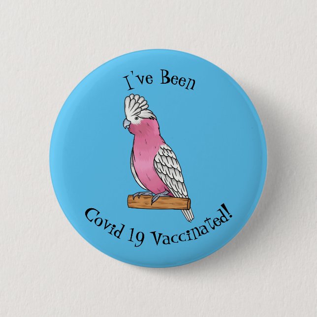 Badge Rond 5 Cm Illustration d'oiseau de Galah (Devant)