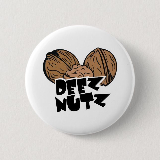 Badge Rond 5 Cm Illustration drôle de Deez Nutz (Devant)