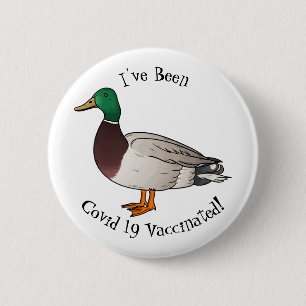Badge Rond 5 Cm Illustration du canard de Majard