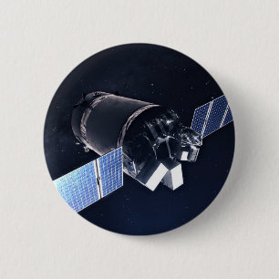 Badge Rond 5 Cm Illustration Du Dragon Xl Spacecraft.