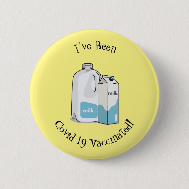 Badge Rond 5 Cm Illustration du lait (Devant)