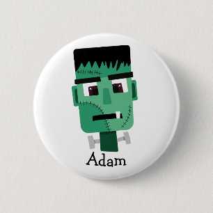 Badge Rond 5 Cm Illustration du monstre de Frankenstein