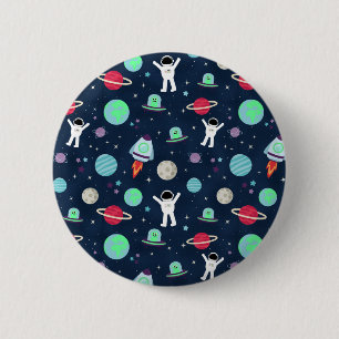 Badge Rond 5 Cm Illustration du Motif spatial