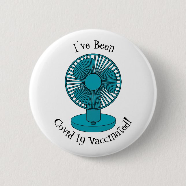 Badge Rond 5 Cm Illustration du ventilateur (Devant)