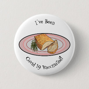 Badge Rond 5 Cm Illustration du ventre de porc rôti