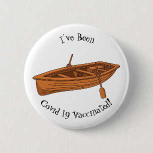 Badge Rond 5 Cm Illustration d'un bateau à roues