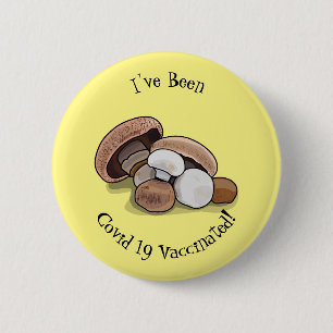Badge Rond 5 Cm Illustration d'un champignon