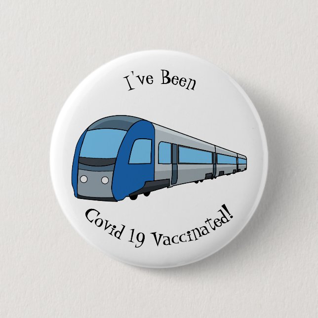 Badge Rond 5 Cm Illustration d'un train électrique (Devant)