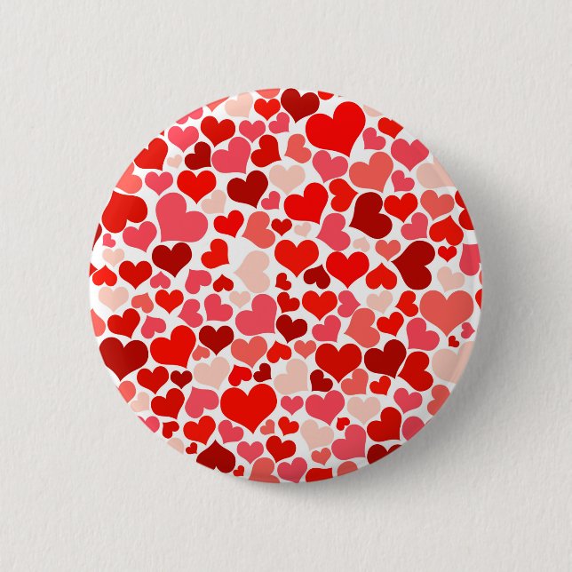 Badge Rond 5 Cm Illustration Little Hearts (Devant)