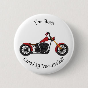 Badge Rond 5 Cm Illustration motocyclette de style hélicoïdal