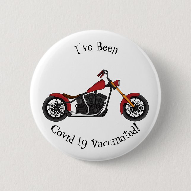 Badge Rond 5 Cm Illustration motocyclette de style hélicoïdal (Devant)