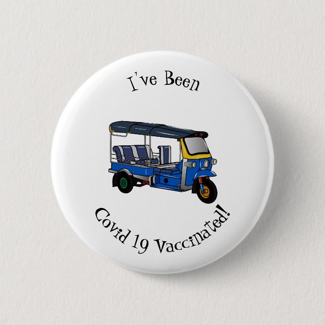 Badge Rond 5 Cm Illustration Tuk tuk (Devant)