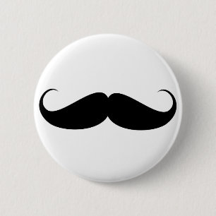Badge Rond 5 Cm illustration vintage de symbole de moustache