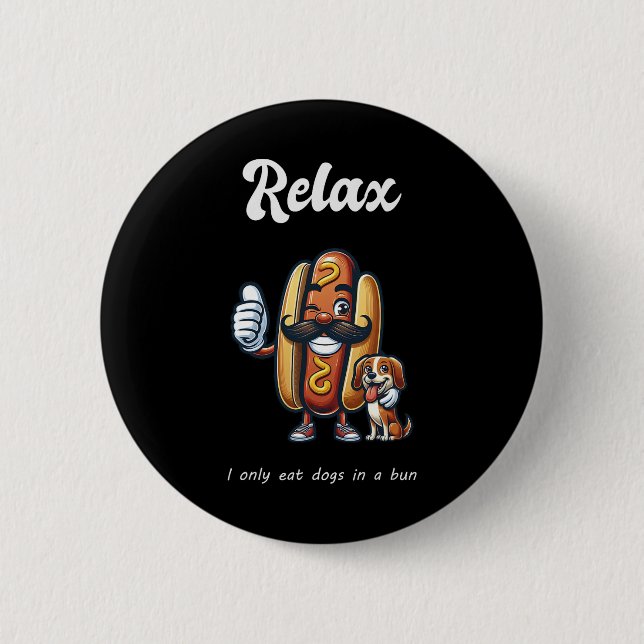 Badge Rond 5 Cm Ils Mangent Des Chiens Chats Animaux Trump Kamala  (Devant)